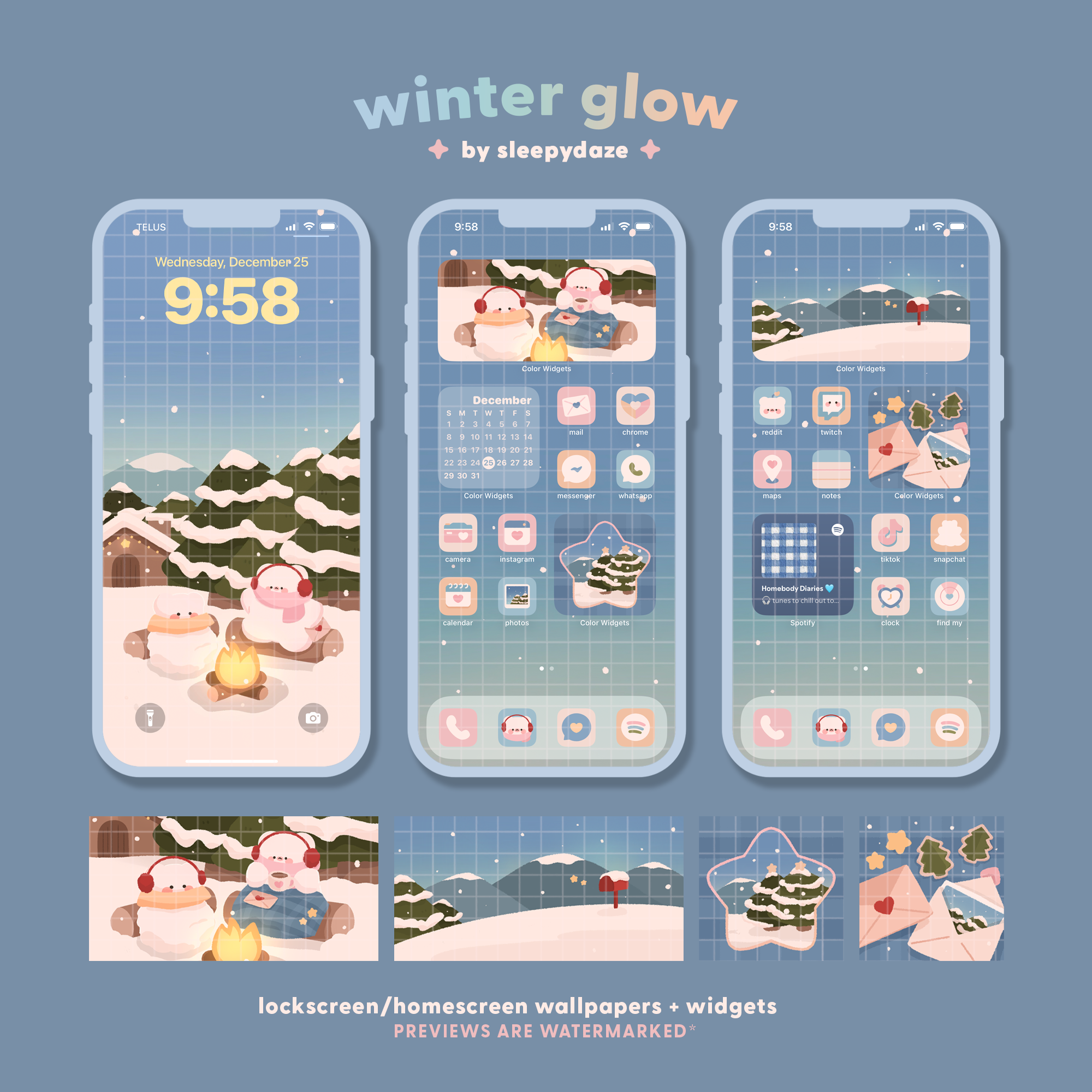 Winter Glow ❄️✨ iOS / iPadOS / Android Theme