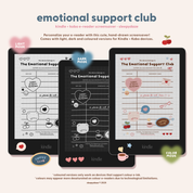 Emotional Support Club 📚 Kindle / Kobo Screensaver