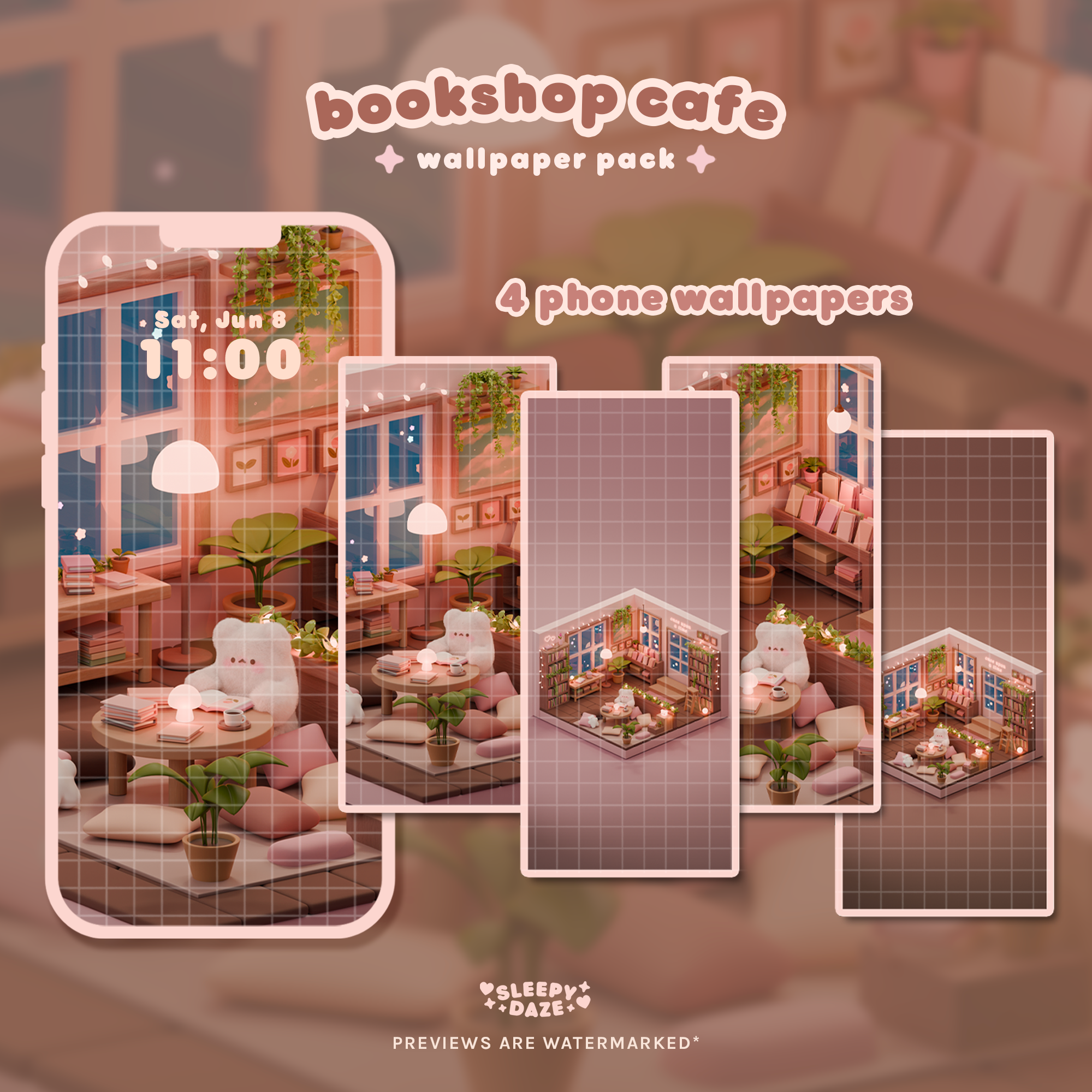 Bookshop Cafe šāļø Wallpaper Pack