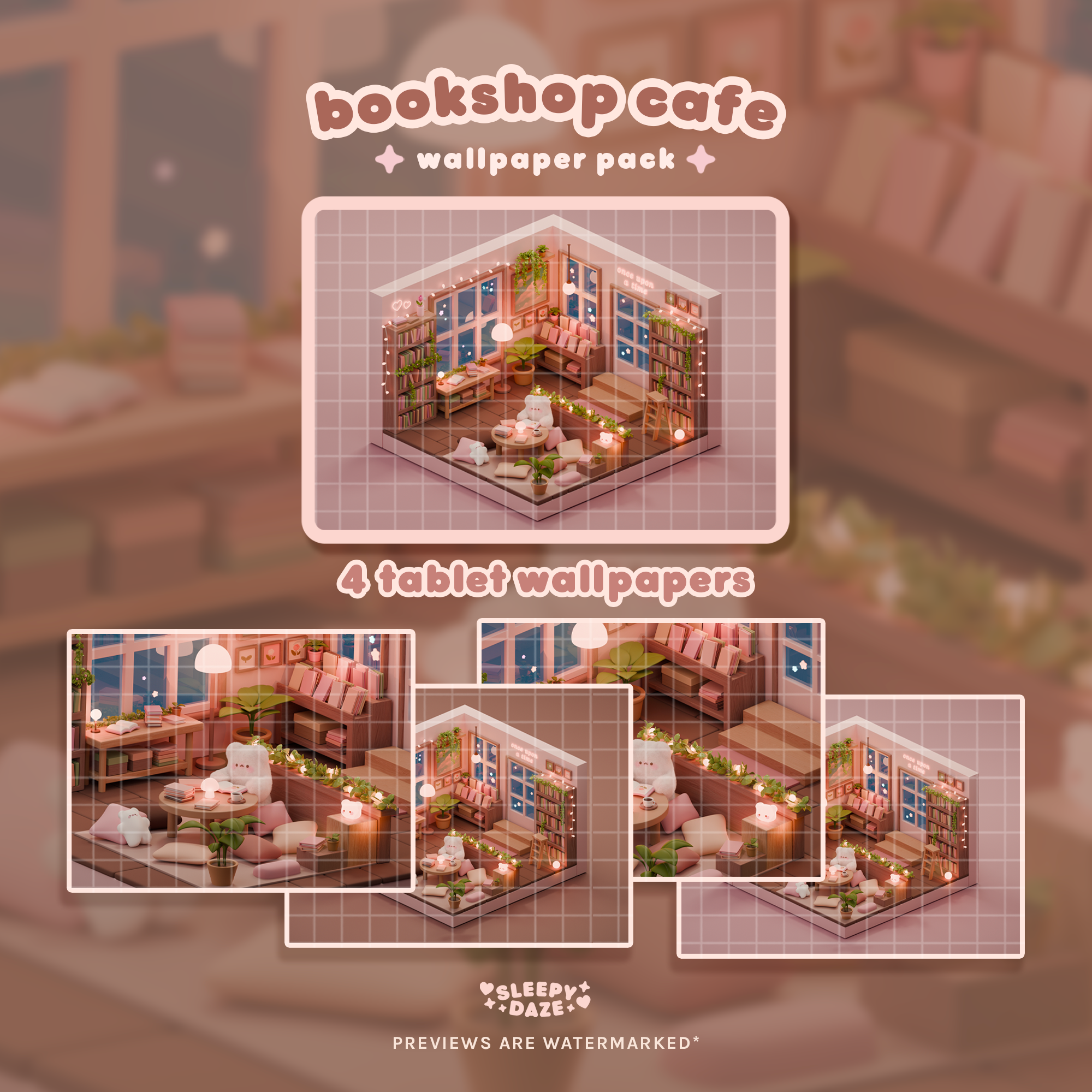 Bookshop Cafe šāļø Wallpaper Pack