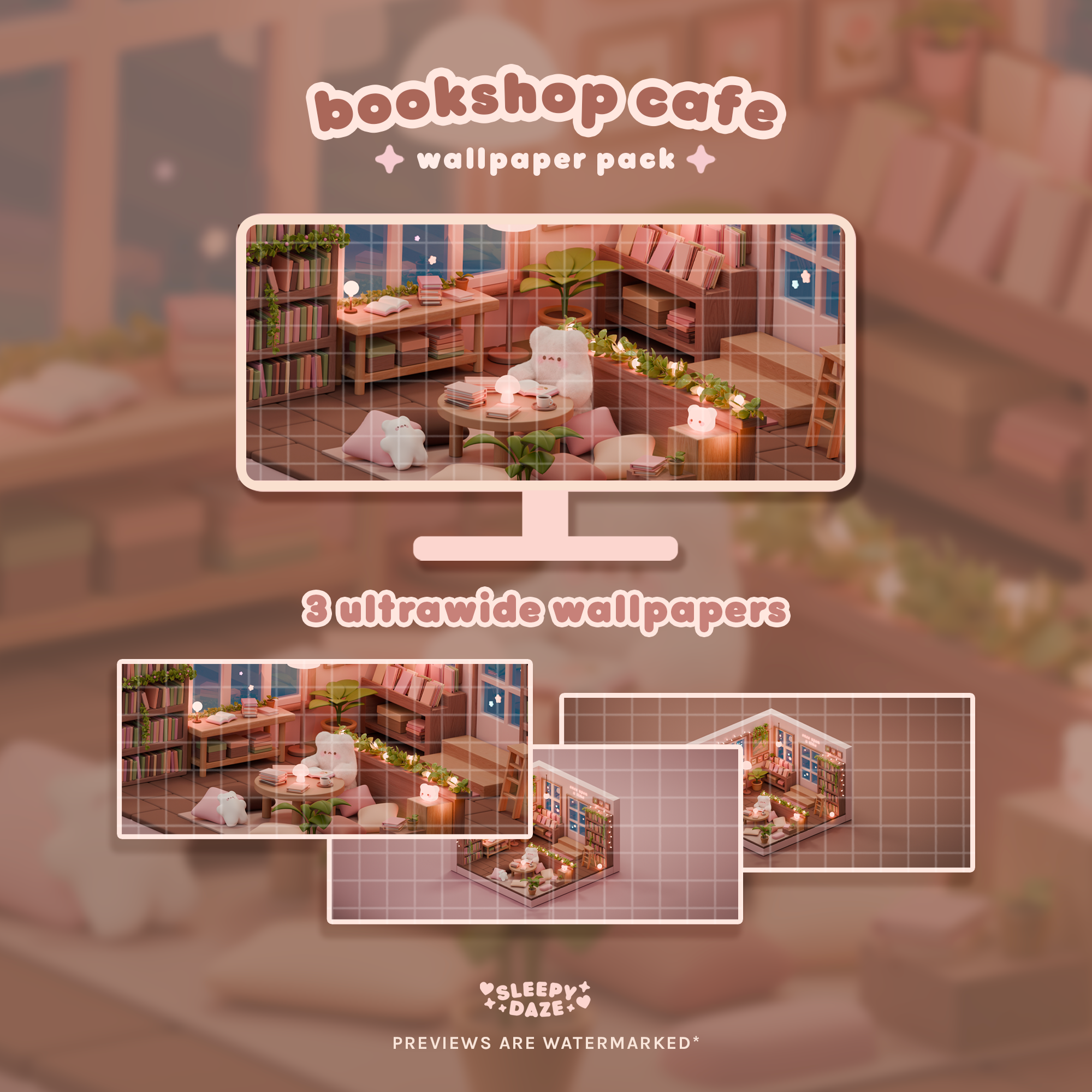 Bookshop Cafe šāļø Wallpaper Pack