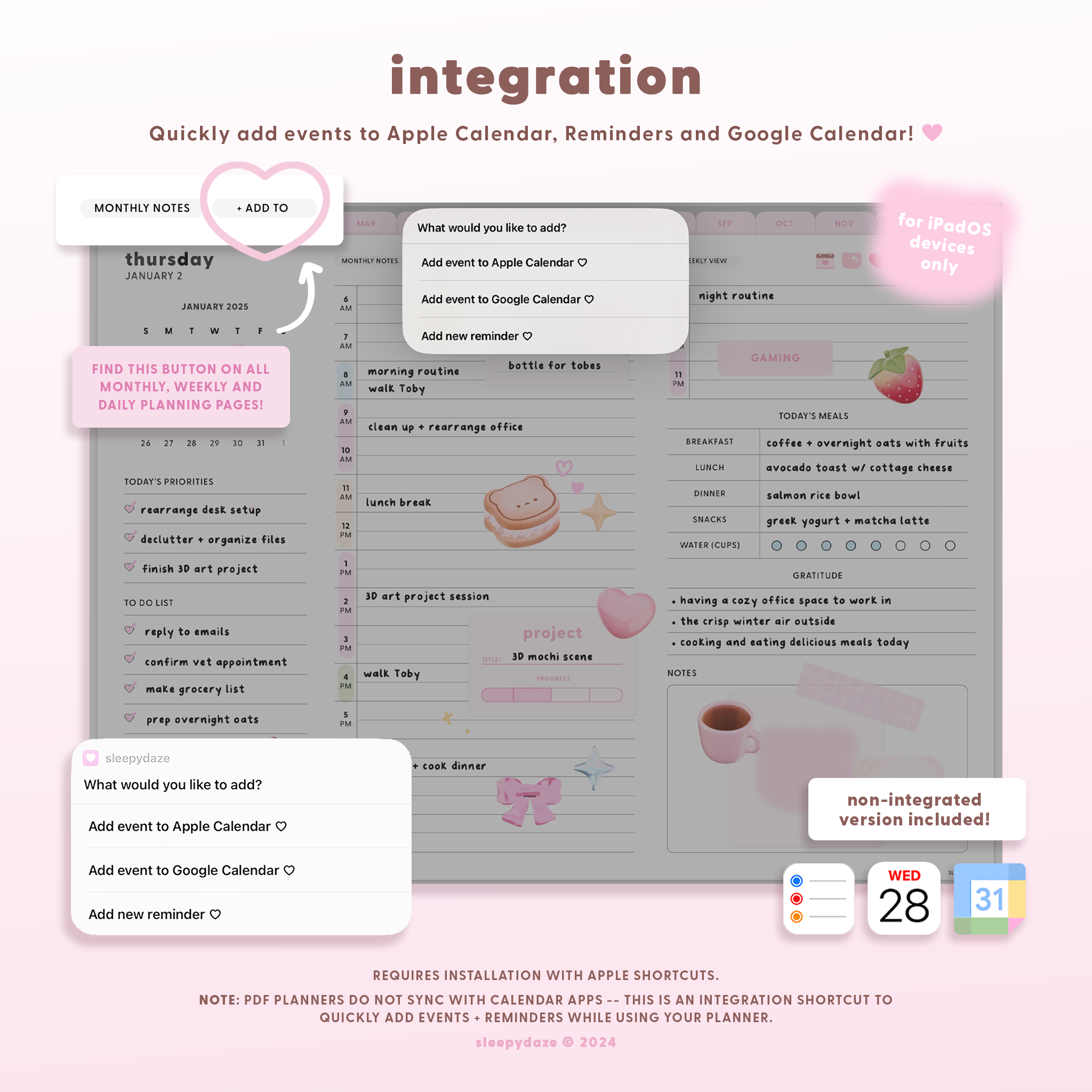 2025 Mochi Digital Planner 🐻❄️🎀