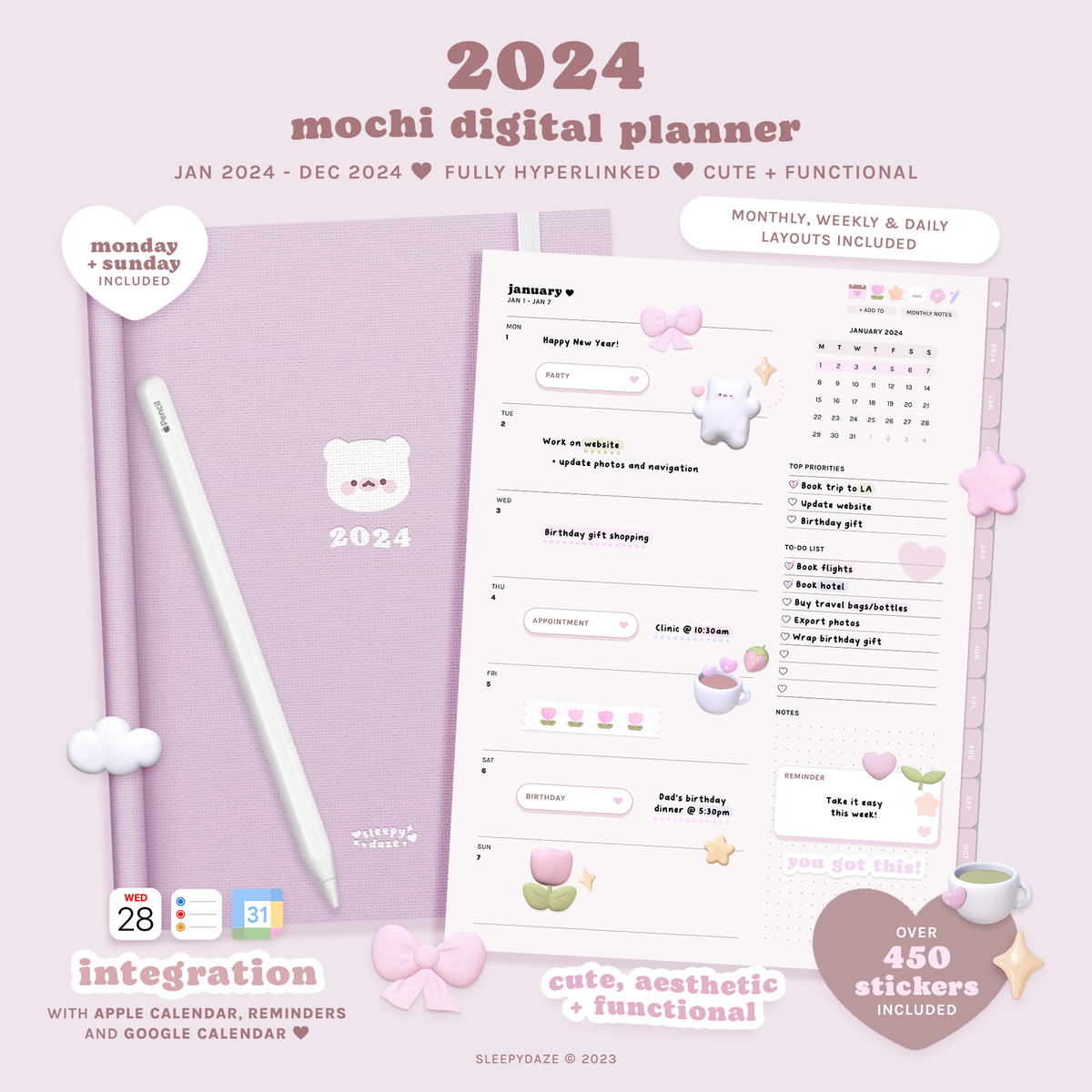 MochiThings: 2024 The Planner M