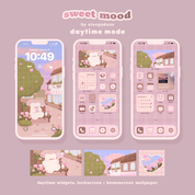 Sweet Mood 🌸☕ Day to Night Theme