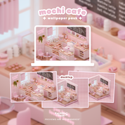 Mochi Cafe 🍓🍰 Wallpaper Pack
