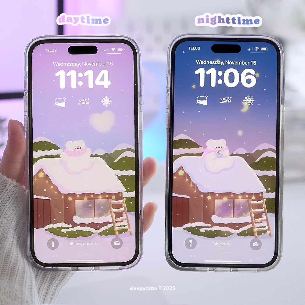 Winter Wishes ❄️💜 Day to Night Theme