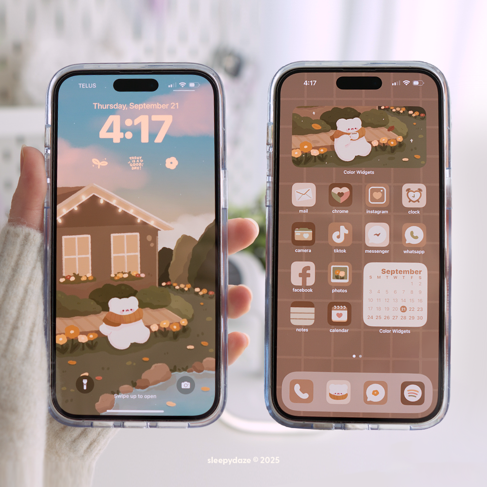 Cozy Autumn 🍂☕️ iOS / iPadOS / Android Theme
