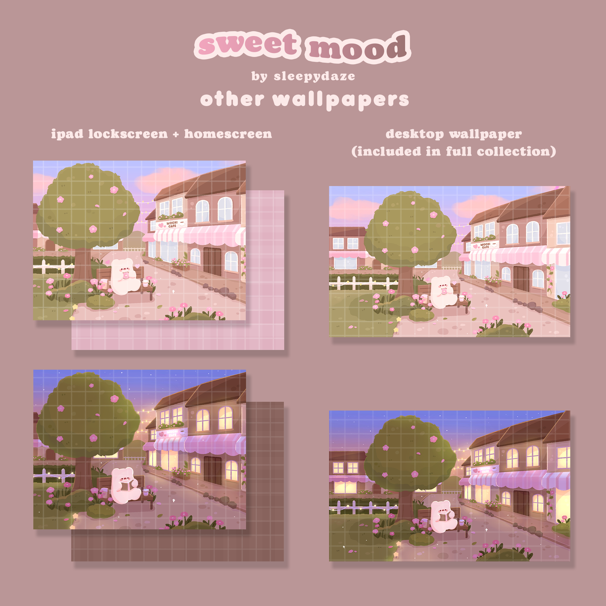 Sweet Mood 🌸☕ Day to Night Theme