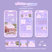 Winter Wishes ❄️💜 Day to Night Theme