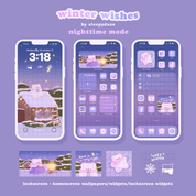 Winter Wishes ❄️💜 Day to Night Theme