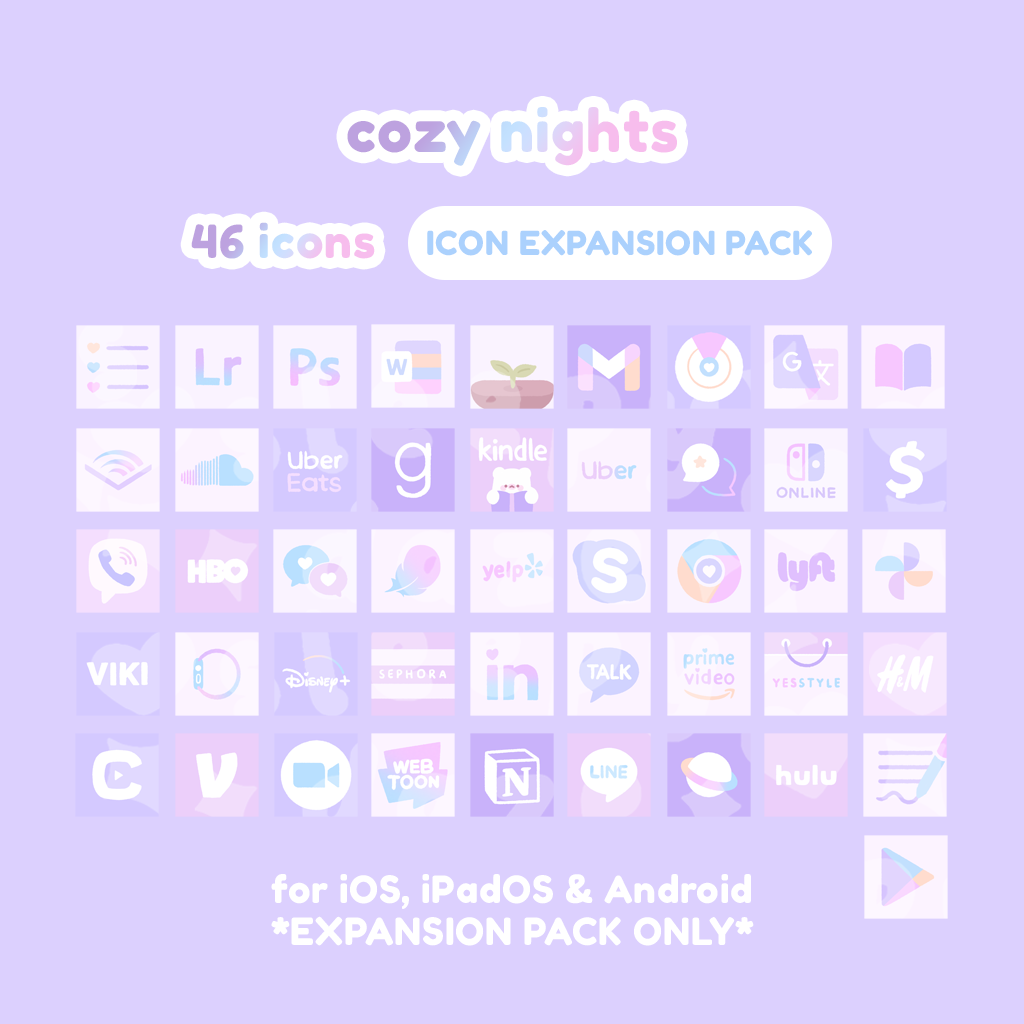 Cozy Nights 💫 Icon Expansion Pack