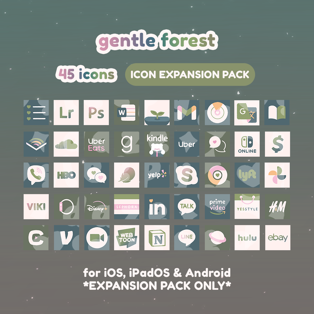 Gentle Forest 🌷 Icon Expansion Pack