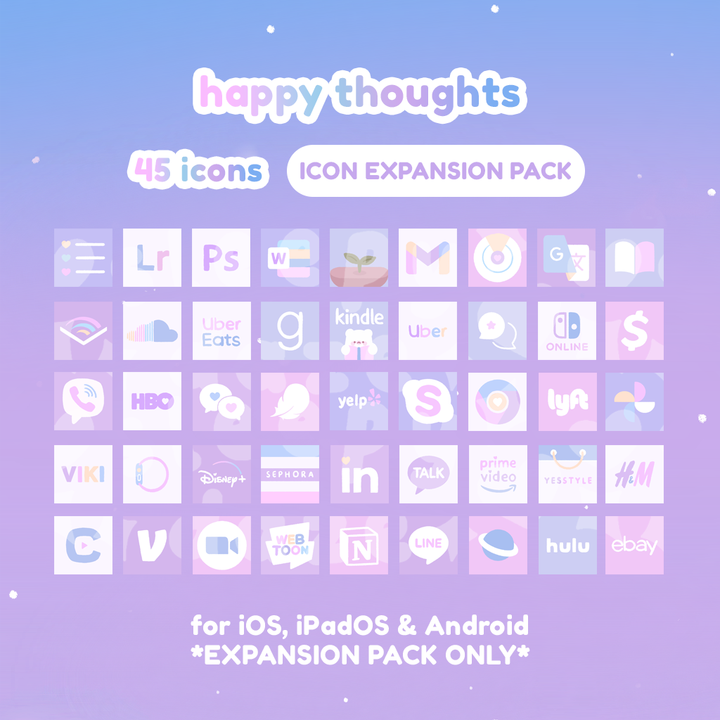 Happy Thoughts 💗 Icon Expansion Pack