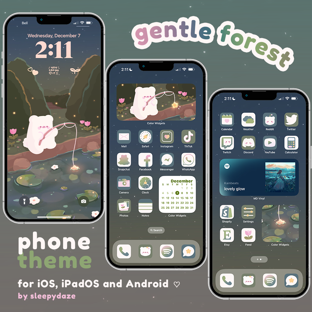 Gentle Forest 🌷 iOS / iPadOS / Android Theme