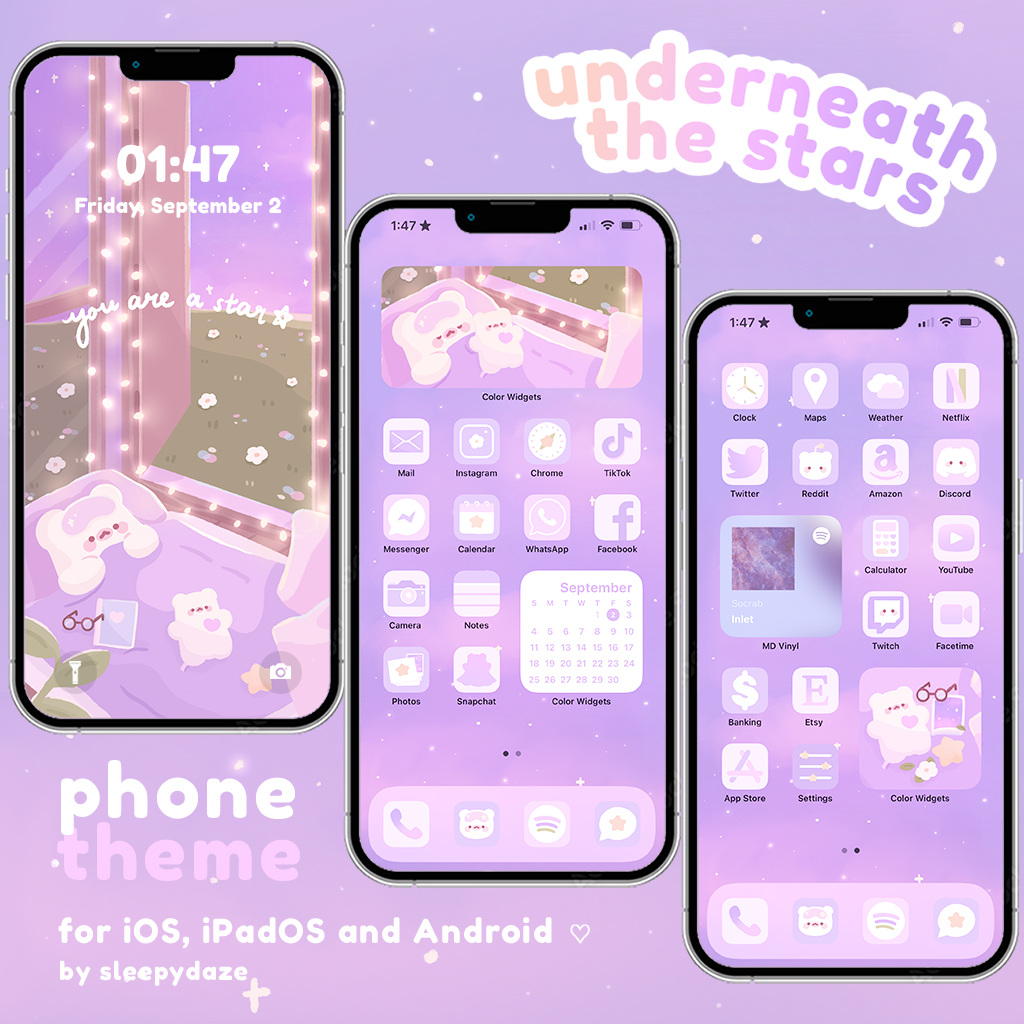 Underneath The Stars ⭐️ iOS / iPadOS / Android Theme