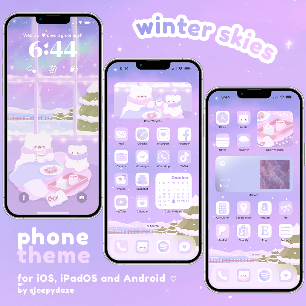 Winter Skies ❄️ iOS / iPadOS / Android Theme