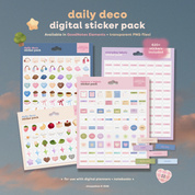 Daily Deco Digital Sticker Pack [2026 Ver.]