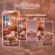 Bookshop Cafe 📚☕️ Wallpaper Pack