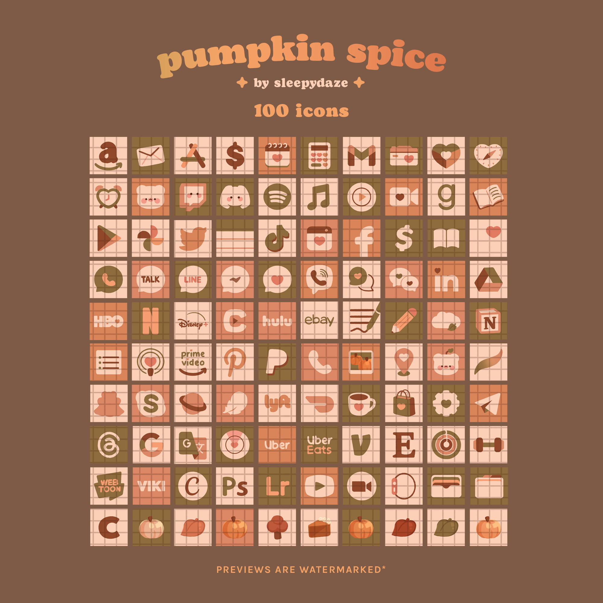Pumpkin Spice 🎃🍂 iOS / iPadOS / Android Theme