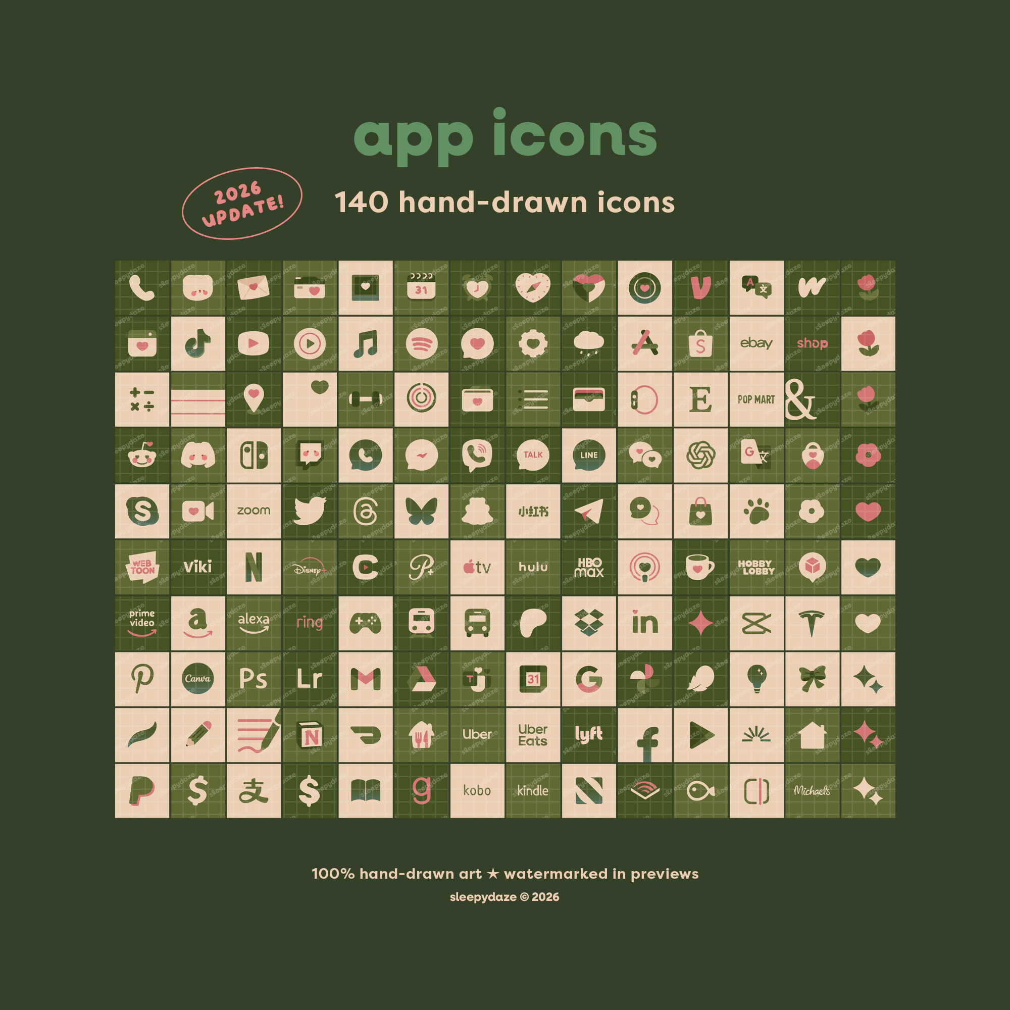 Mellow Rain 🌲🌧 iOS / iPadOS / Android Theme