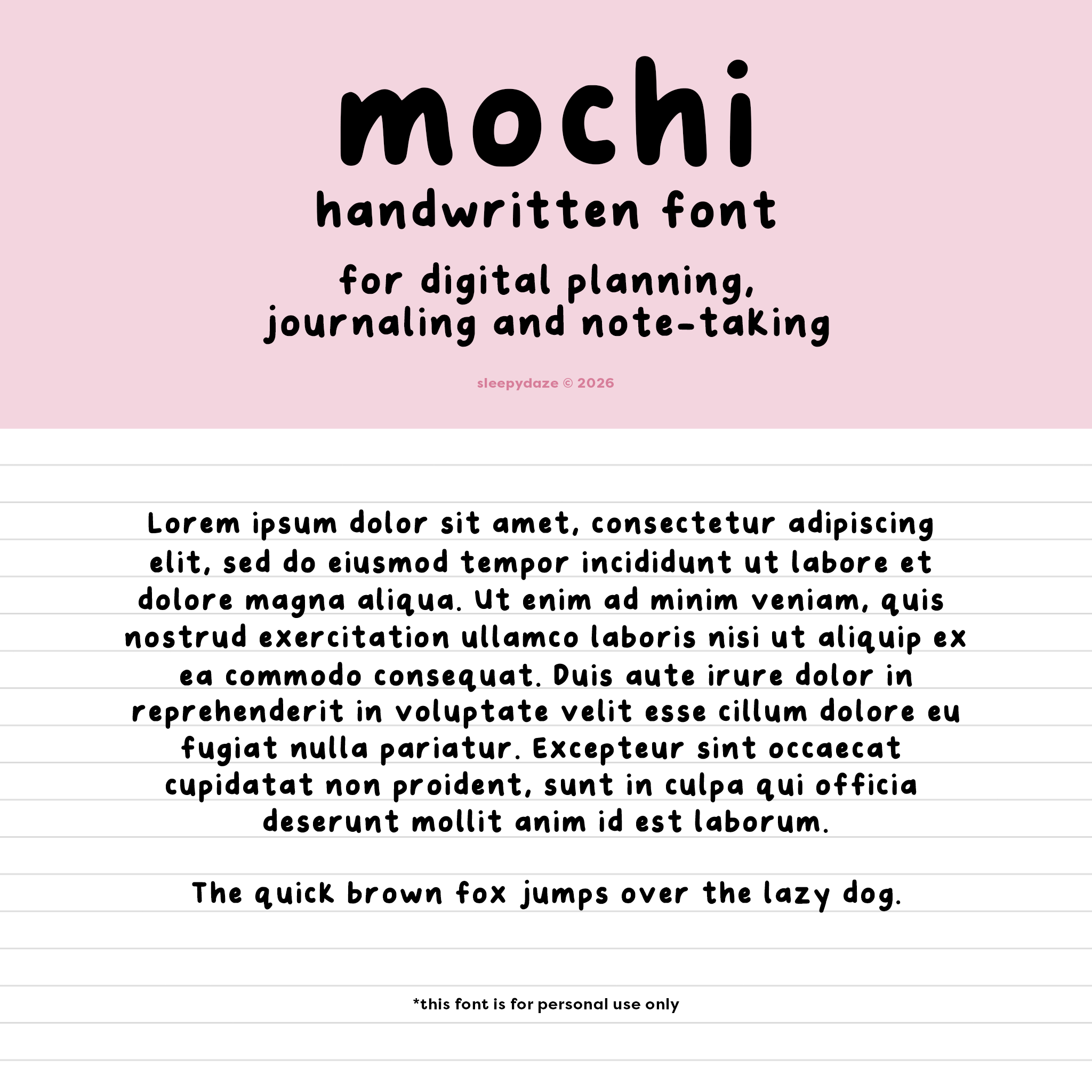 Mochi Handwritten Font