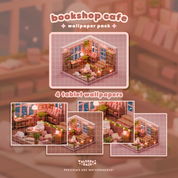 Bookshop Cafe 📚☕️ Wallpaper Pack