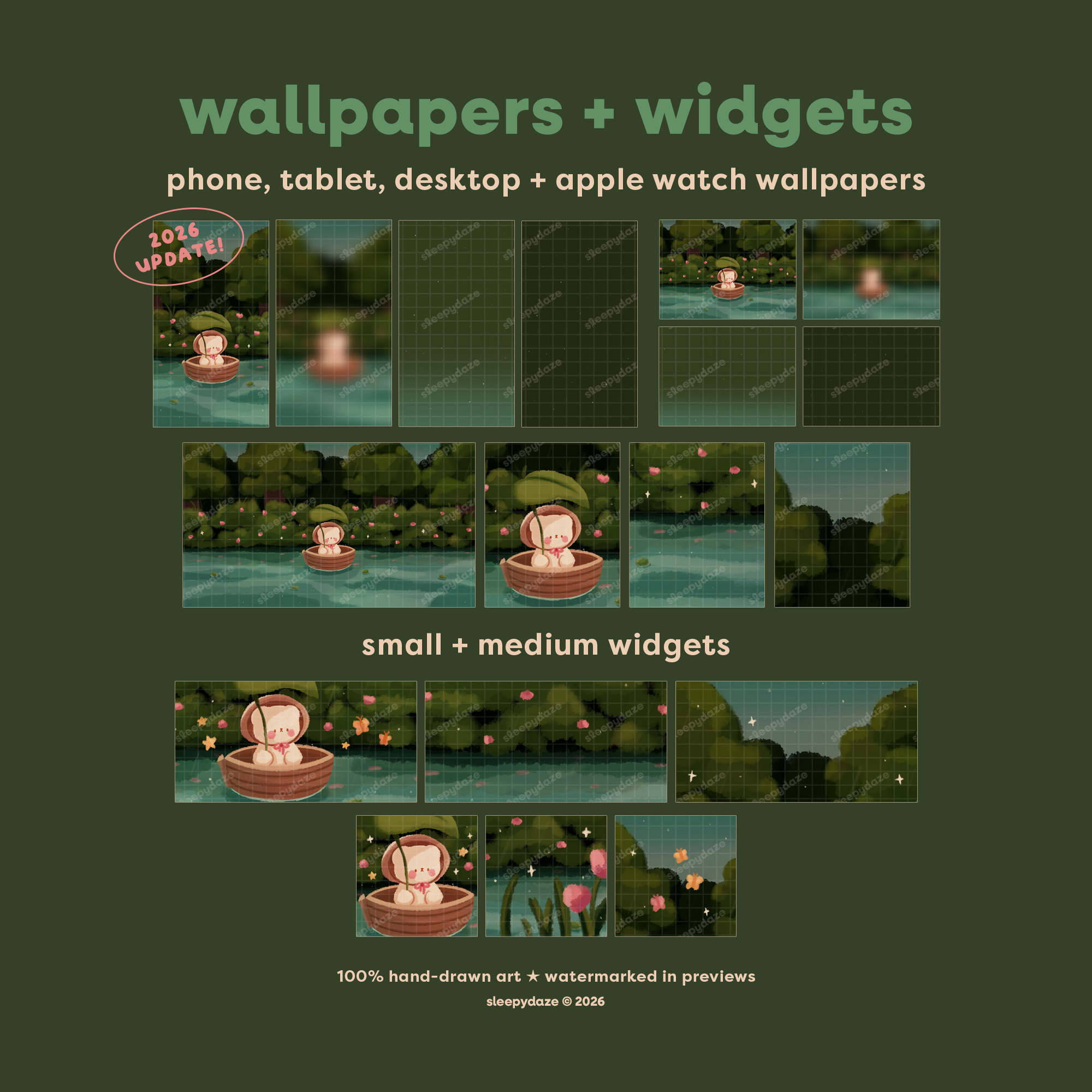 Mellow Rain 🌲🌧 iOS / iPadOS / Android Theme