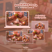 Bookshop Cafe 📚☕️ Wallpaper Pack