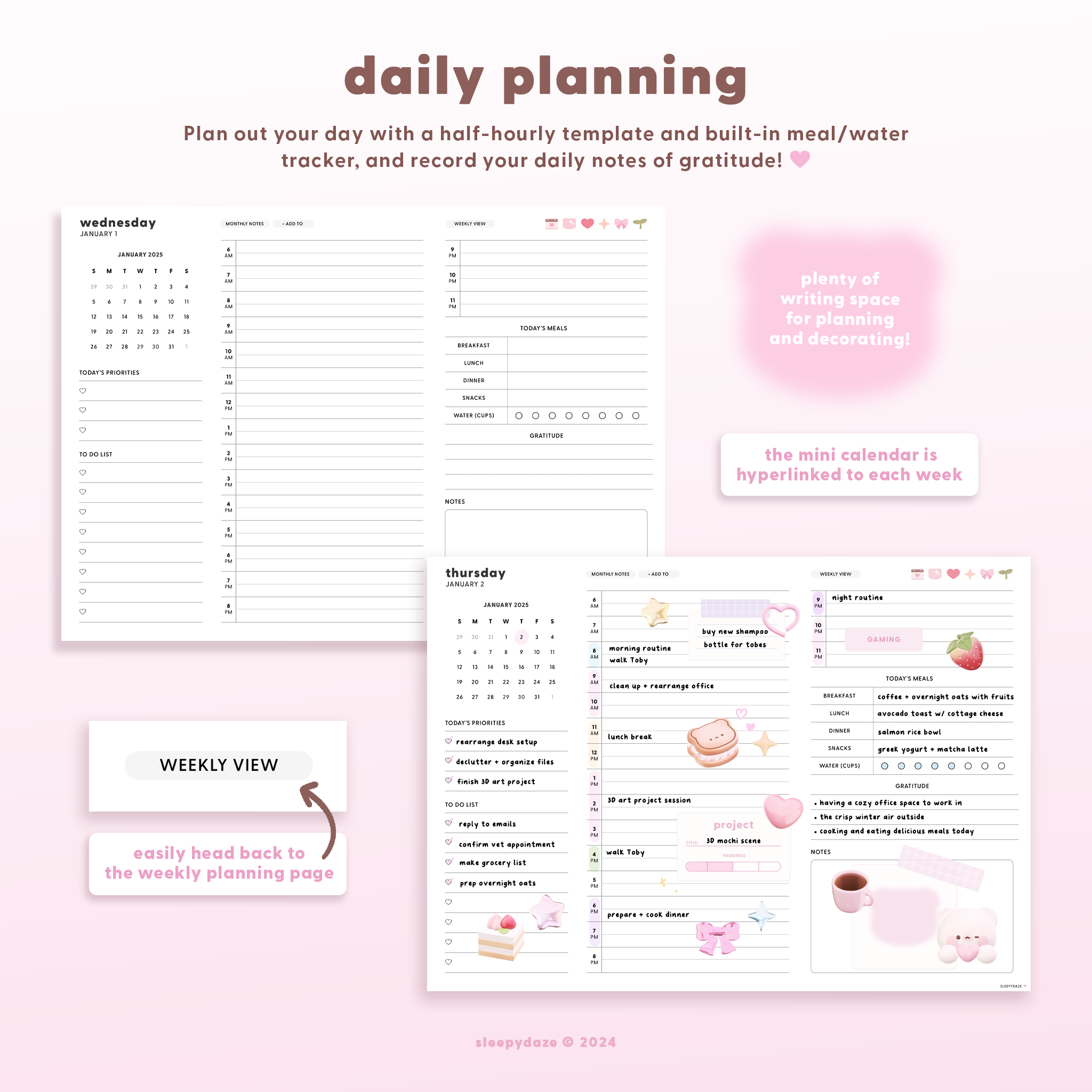 2025 Mochi Digital Planner 🐻‍❄️🎀