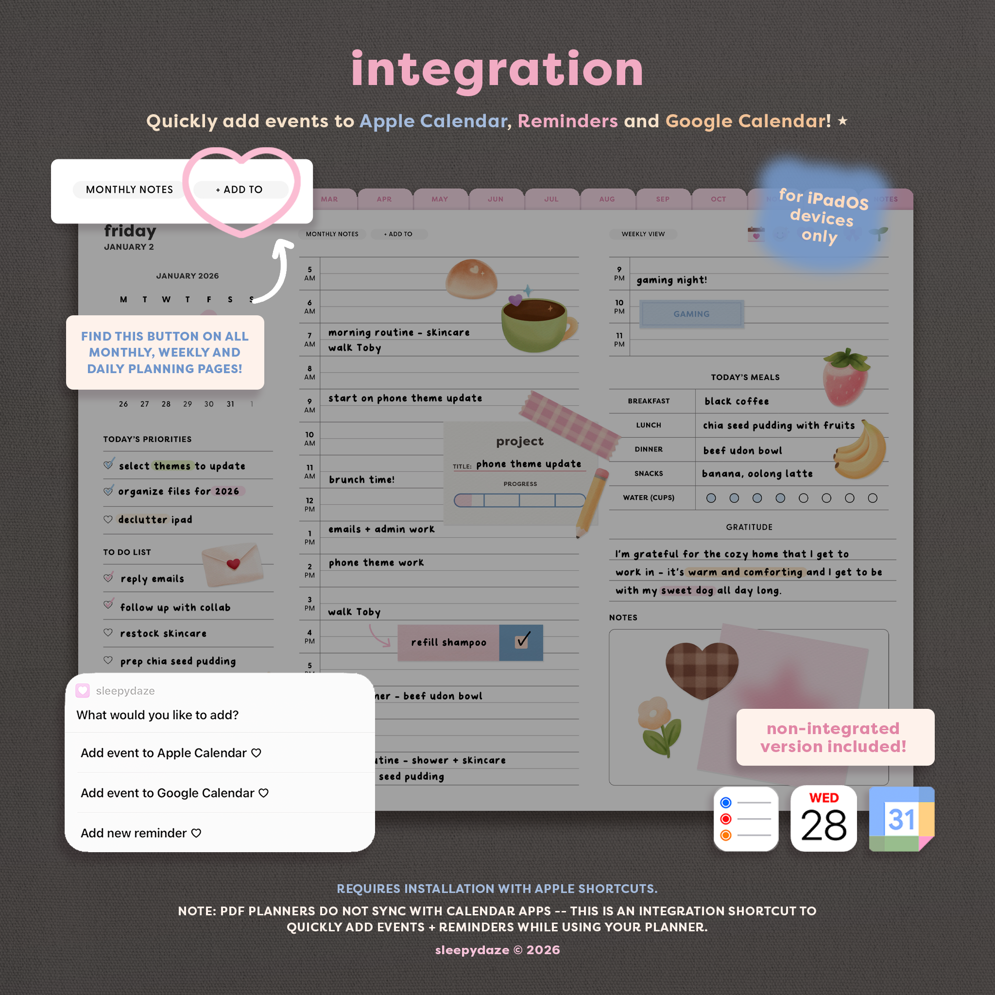 2026 Mochi Digital Planner 🧸🎀