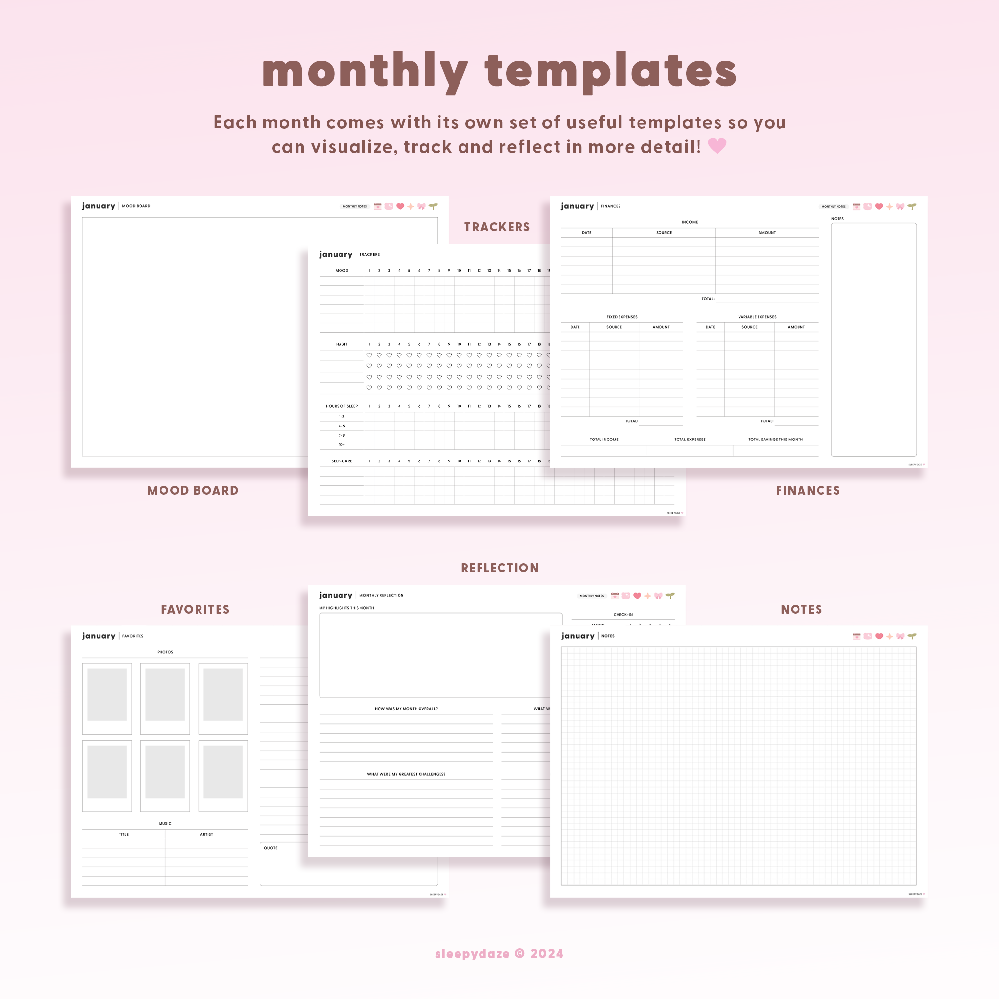 2025 Mochi Digital Planner 🐻‍❄️🎀