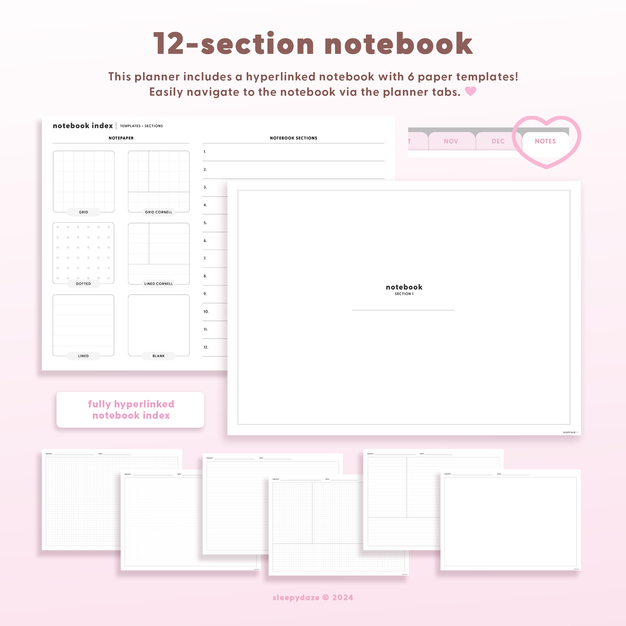2025 Mochi Digital Planner 🐻‍❄️🎀
