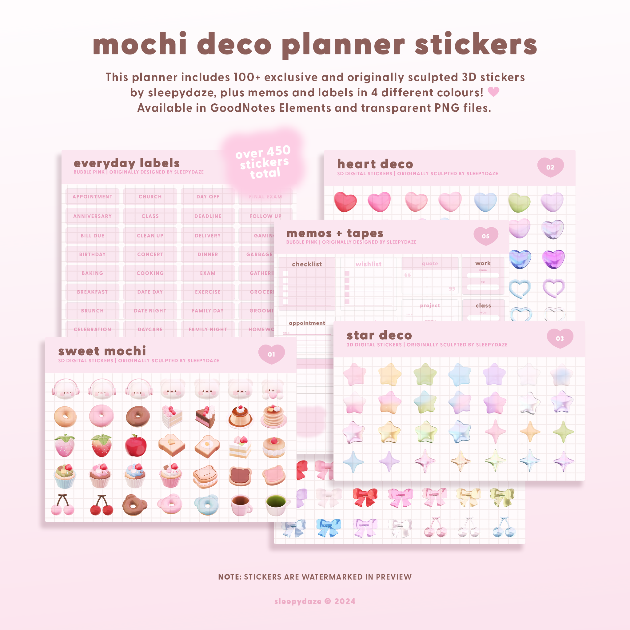 2025 Mochi Digital Planner 🐻‍❄️🎀