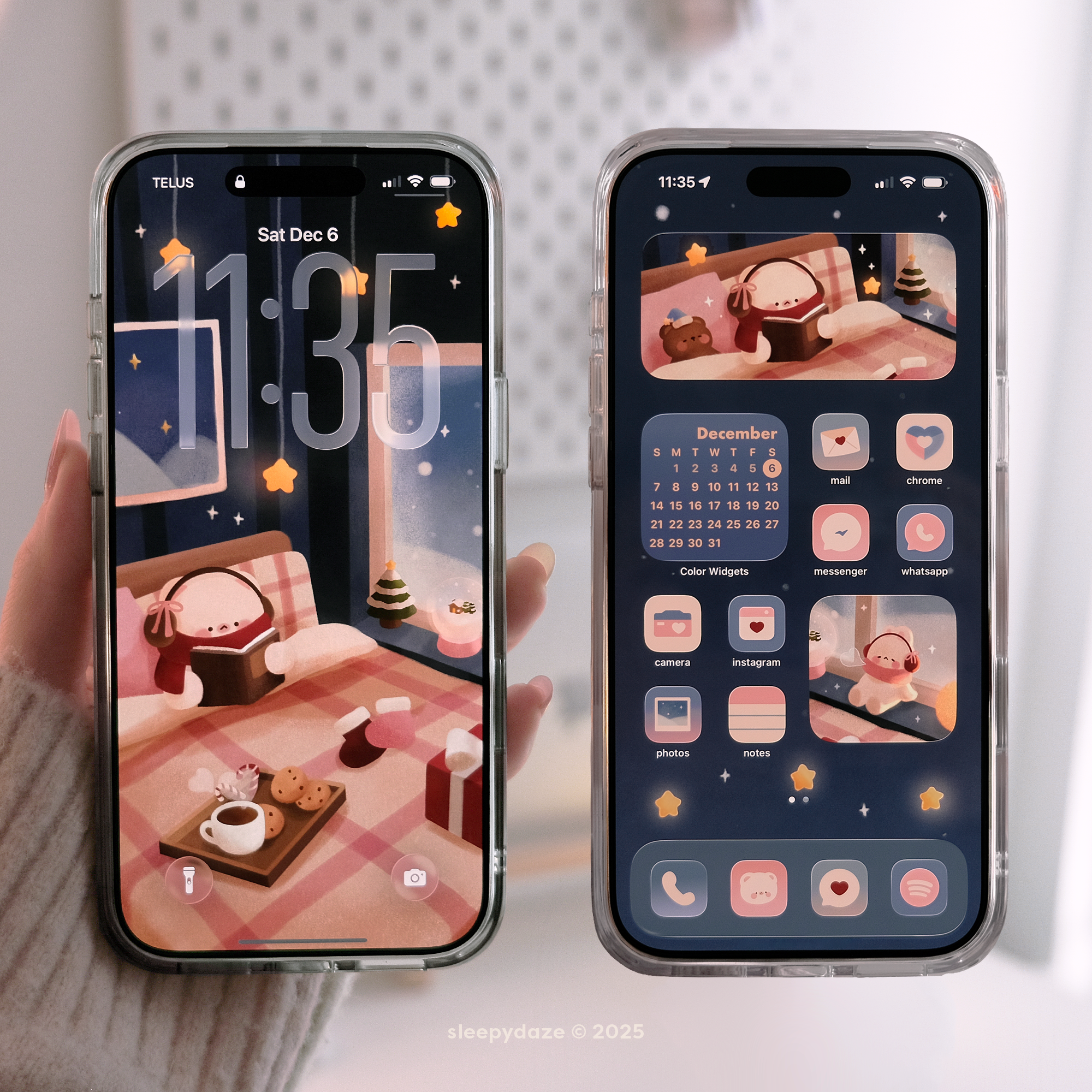 Snowed In 🌨️💙 iOS / iPadOS / Android Theme – sleepydaze