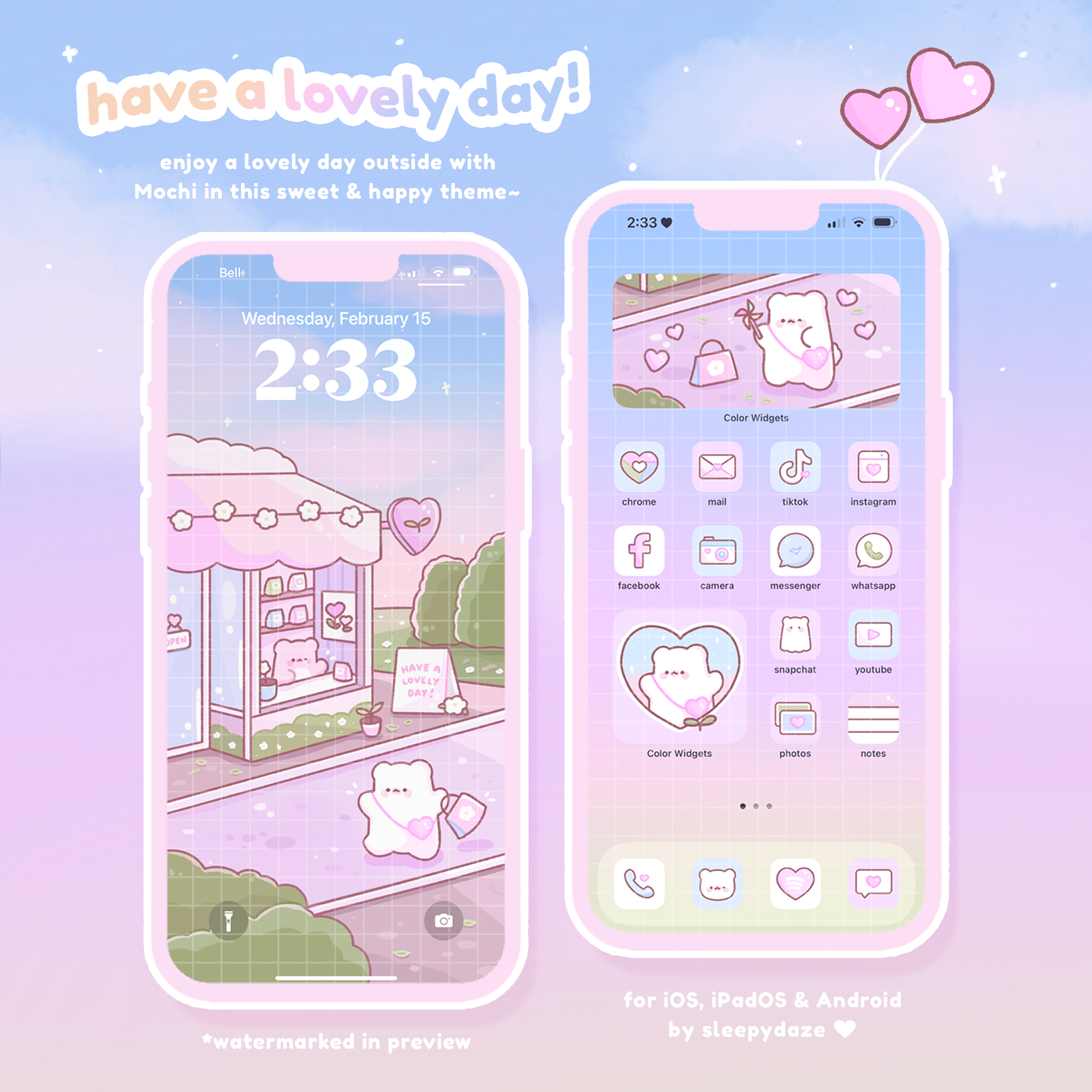 Have A Lovely Day 🍬 iOS / iPadOS / Android Theme