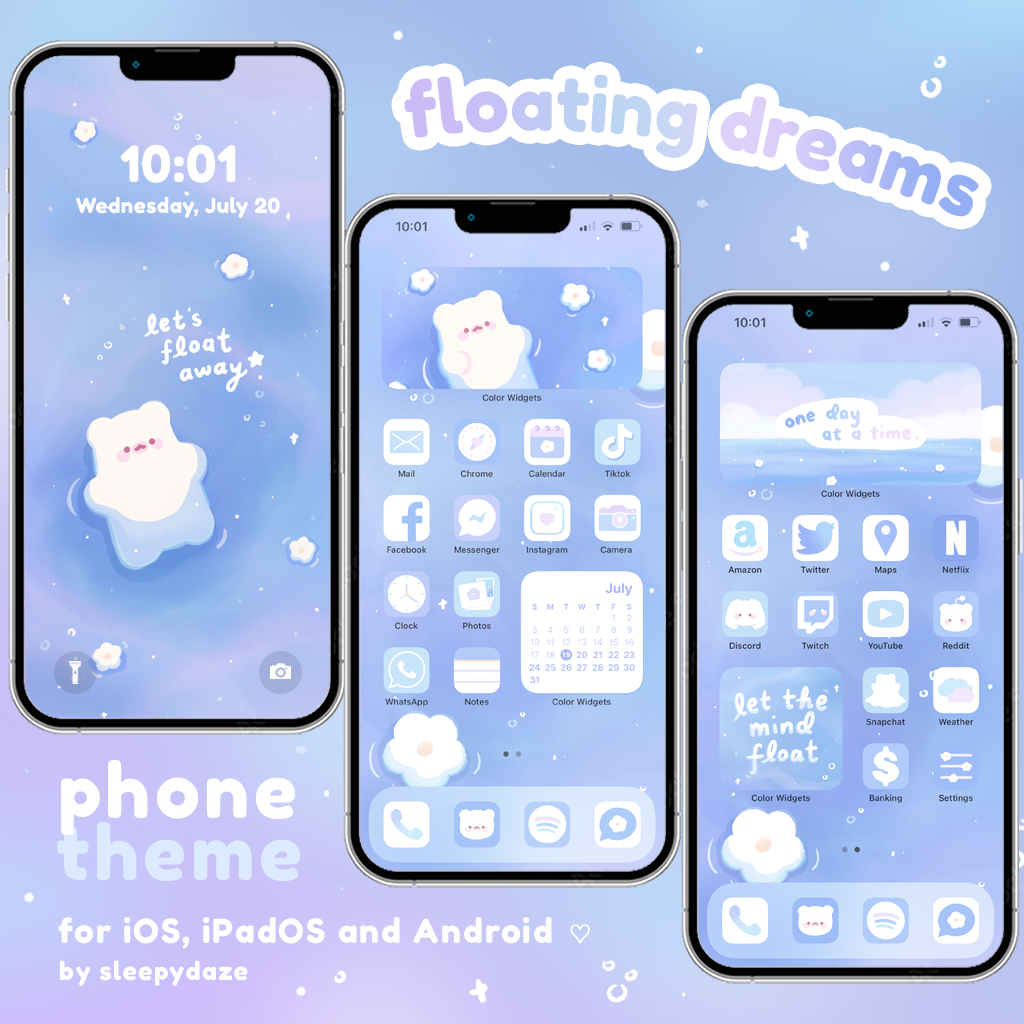 Floating Dreams 🌊 iOS / iPadOS / Android Theme